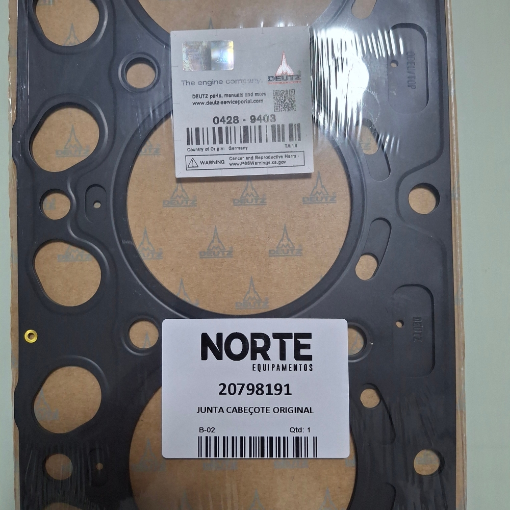 Junta do Cabeçote Volvo 20798191 para Máquinas Volvo CE - Imagem 3