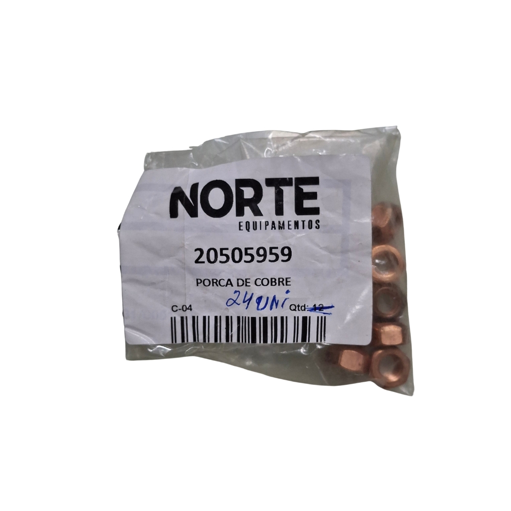 Porca Hexagonal Volvo 20505959 para Máquinas Volvo CE - Imagem 2